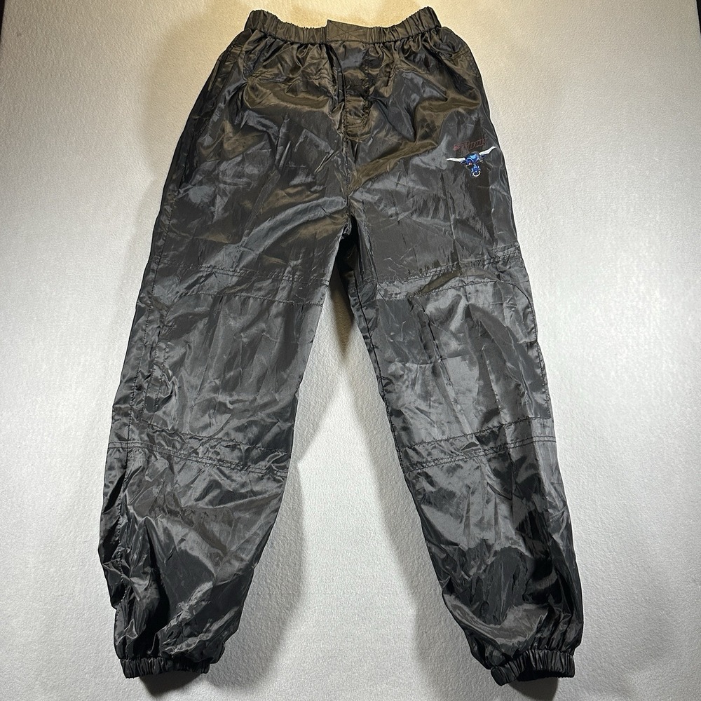 Rare VTG HAPPY KIDS WWF The Rock Track Pants 90s XL (18/20) Black Workout